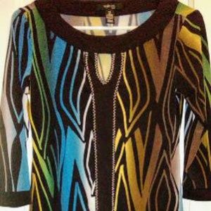 Style & Co. Tunic multi-color pattern PS